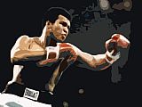 Art Canvas Paintings - Muhammad Ali pop art